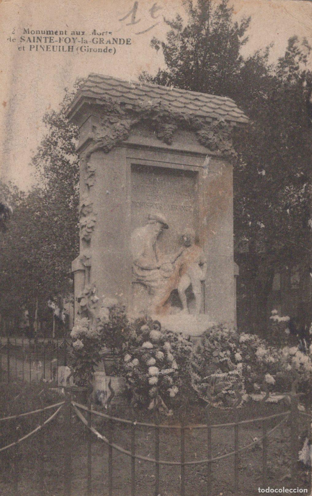 Cartes Postales: France Sainte Foy la Grande Monument Aux Morts Sculpture Unposted *YAC286