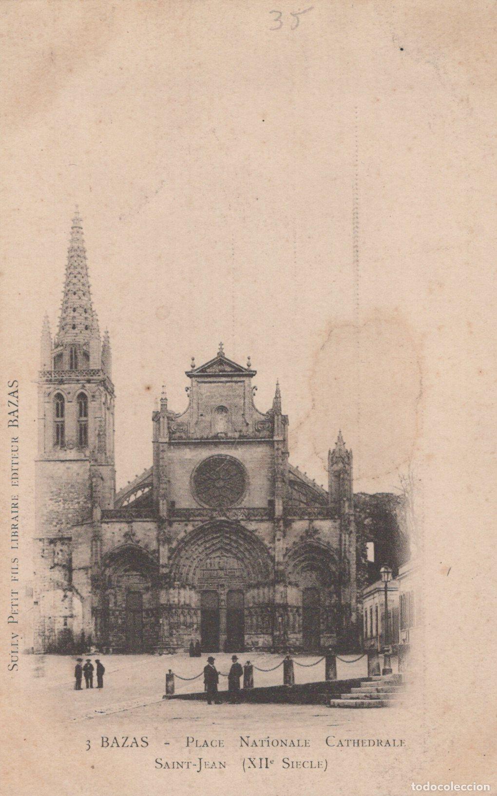 Cartes Postales: France Bazas Cath&eacute;drale Saint Jean Xiie Si&egrave;cle Place Nationale Unposted *YAC283