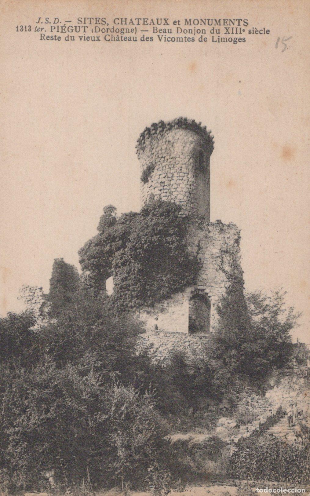 Cartes Postales: France Pi&eacute;gut Reste Ch&acirc;teau Vicomtes Limoges Xiiie S Donjon *YAC222