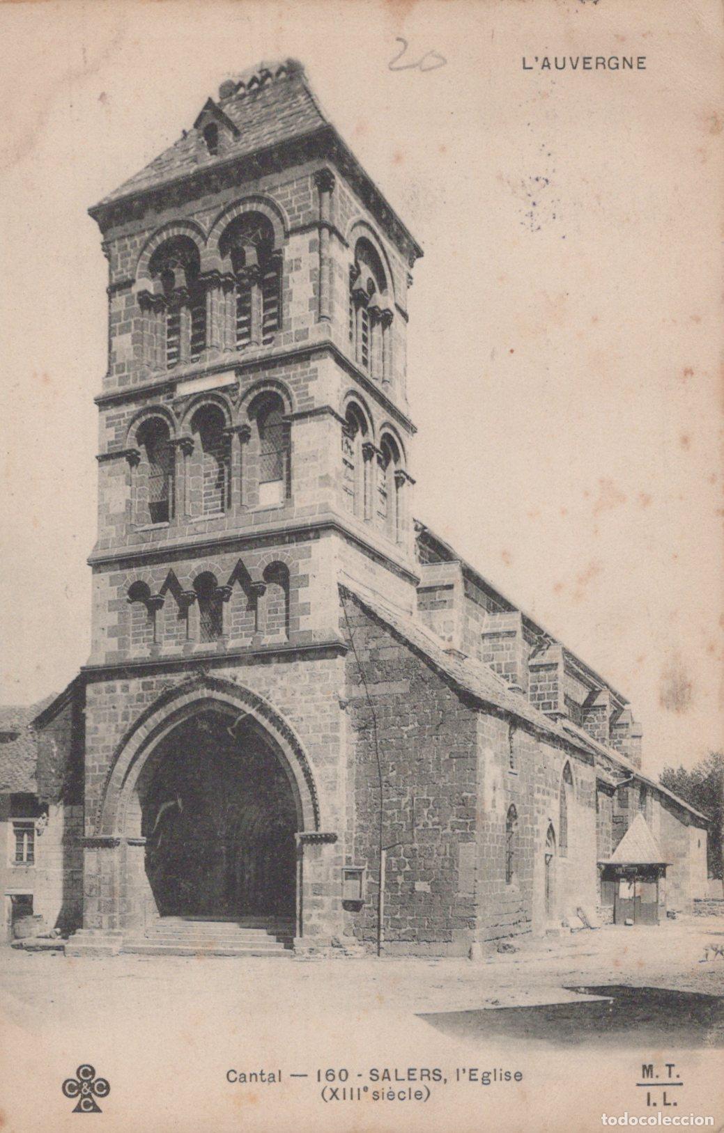 Cartes Postales: France Salers Cantal L &Eacute;glise Xiiie Si&egrave;cle Architecture Romane *YAC315