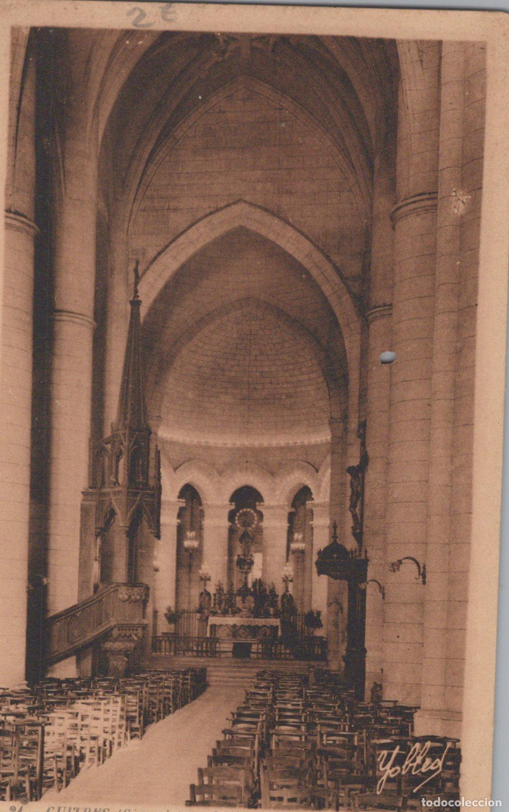 Cartes Postales: France Gu&eacute;ret &Eacute;glise Int&eacute;rieur Gothique Unposted *YAC237