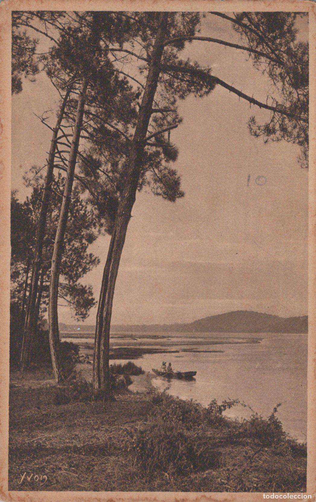 Postales: France Hossegor L Etang D Paysage Bateau *YAC247