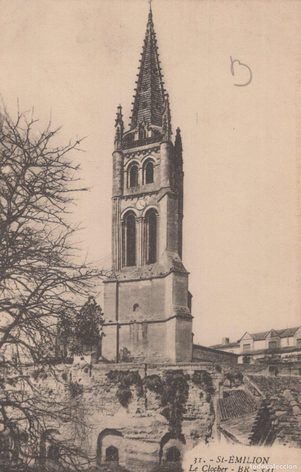 Postales: France St &Eacute;milion Clocher &Eacute;glise Architecture Unposted *YAC346