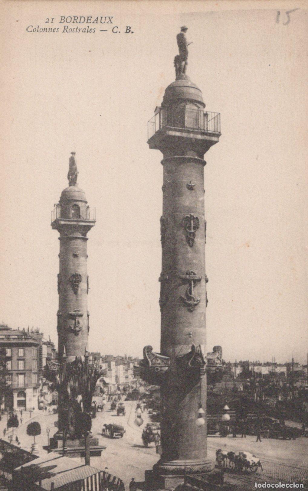 Postales: France Bordeaux Colonnes Rostrales Port *YAC265