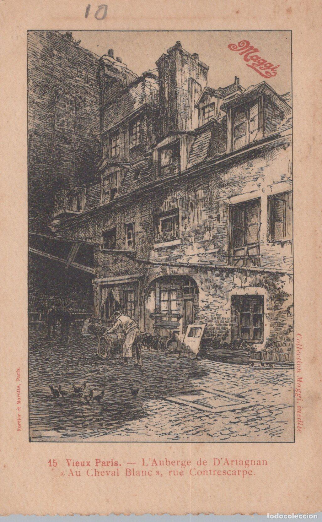 Postales: France Paris &Icirc;le de Auberge D Artagnan Rue Contrescarpe *YAC363