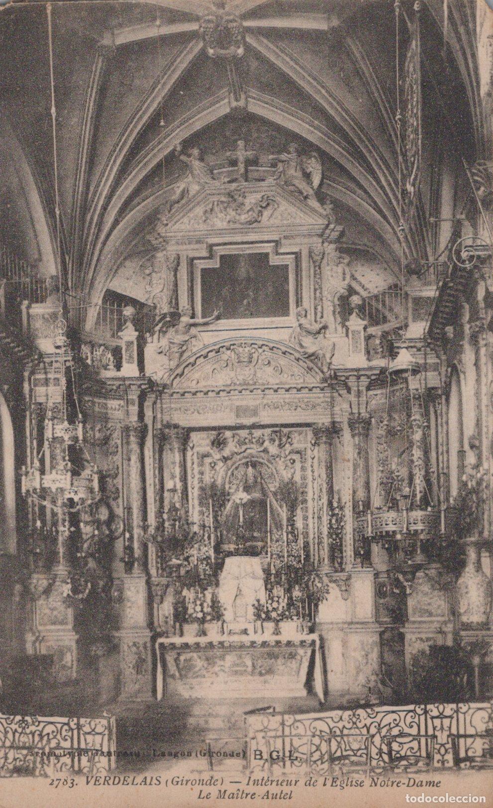 Postales: France Verdelais Int&eacute;rieur &Eacute;glise Notre Dame Ma&icirc;tre Autel *YAC366