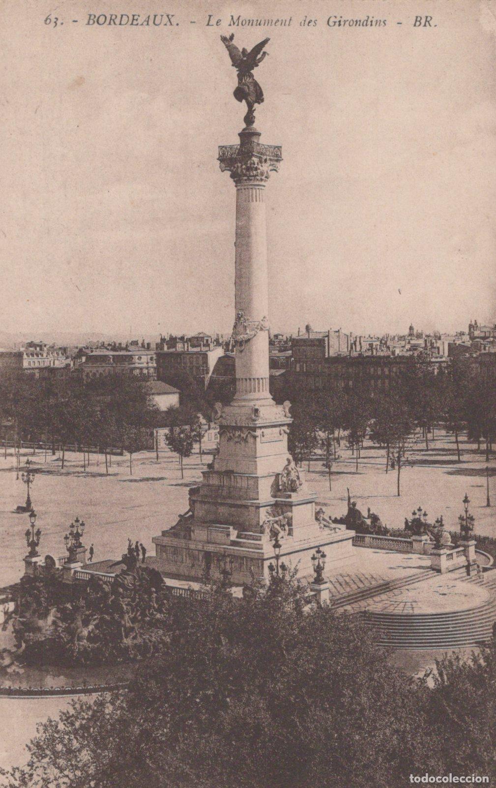 Cartes Postales: France Bordeaux Monument des Girondins Place des Quinconces Unposted *YAC275