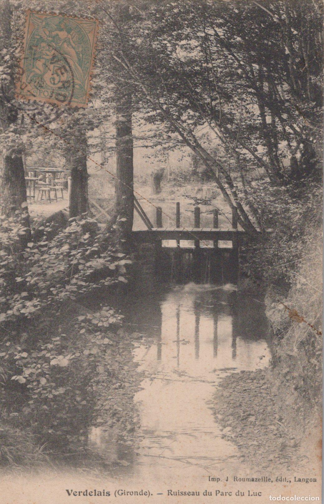 Cartes Postales: France Verdelais Ruisseau du Parc du Luc Paysage Bucolique *YAC365