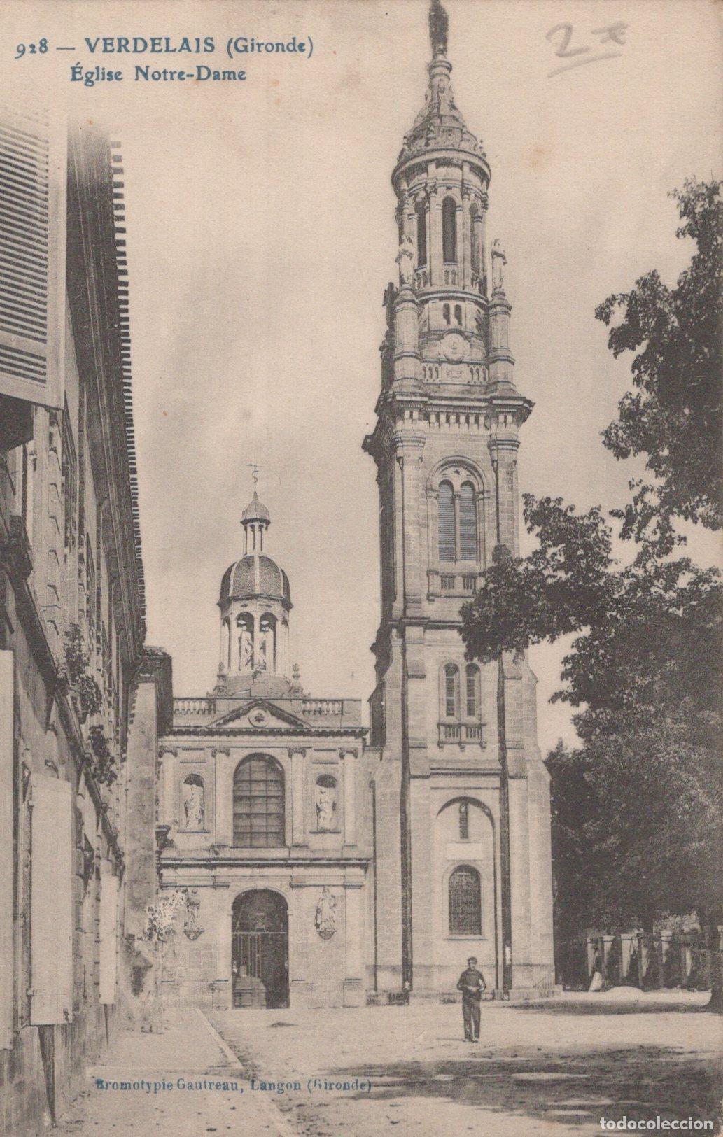 Cartes Postales: France Verdelais &Eacute;glise Notre Dame Vue Ext&eacute;rieure du Clocher Unposted *YAC368