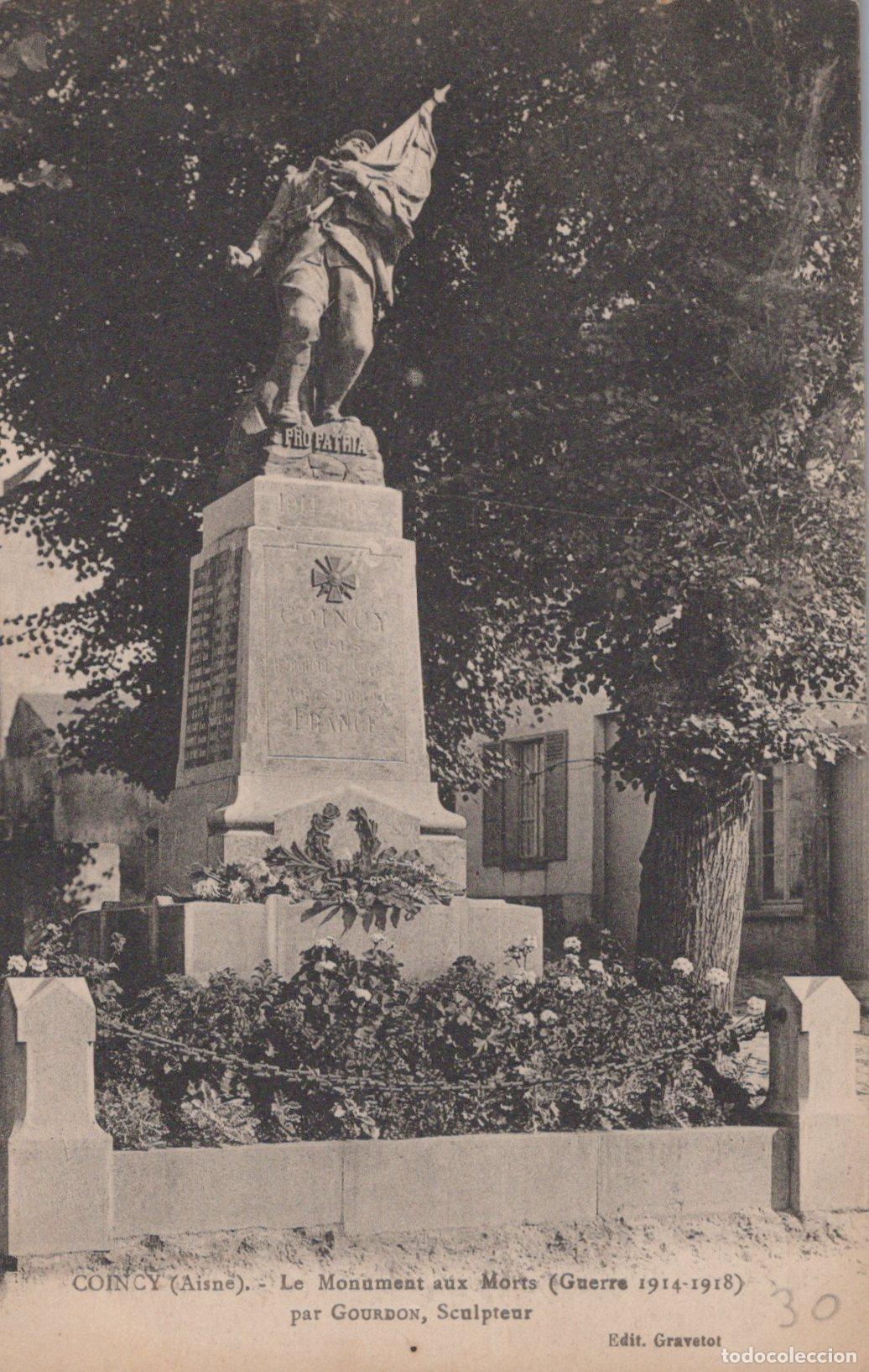Cartes Postales: France Coincy Monument Aux Morts Guerre 1914 1918 Unposted *YAC379