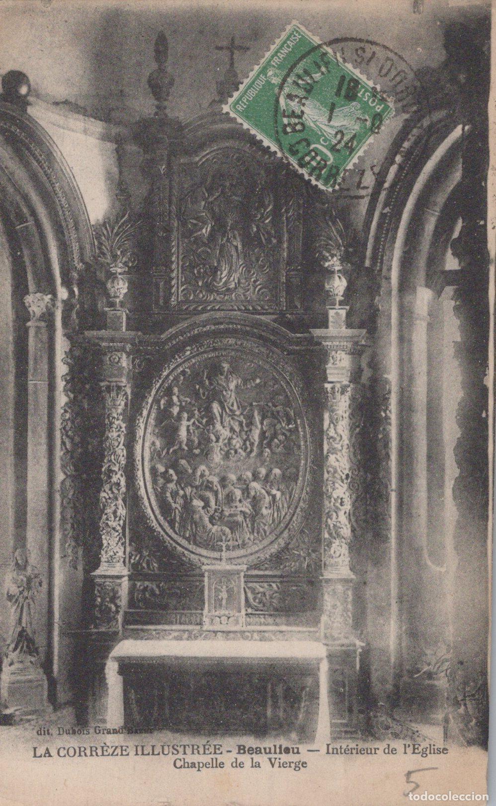 Cartoline: France Beaulieu sur Dordogne &Eacute;glise Chapelle Vierge Sculptures *YAC314
