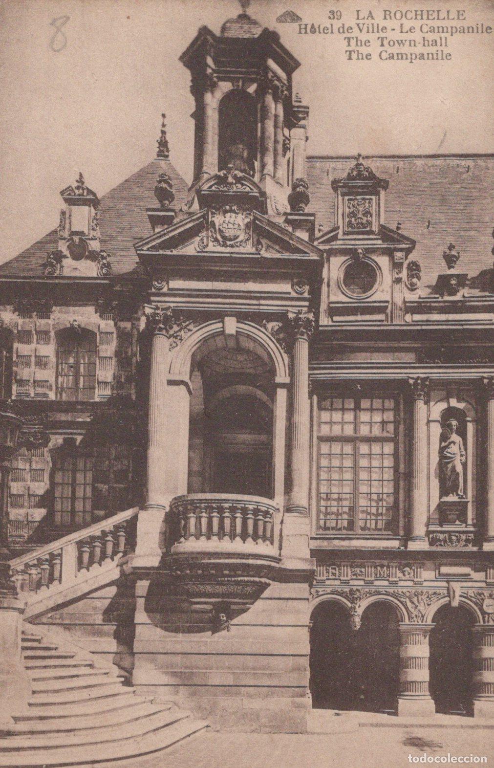 Cartoline: France La Rochelle H&ocirc;tel de Ville Campanile Architecture Unposted *YAC438