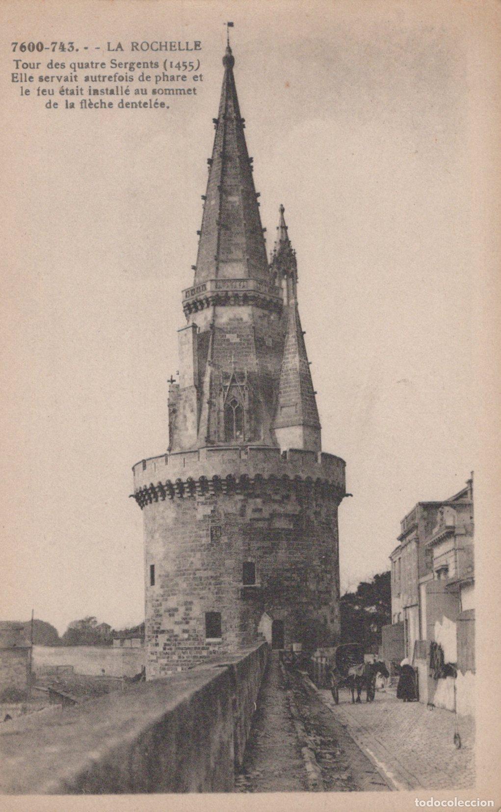 Cartoline: France La Rochelle Tour des Quatre Sergents Architecture M&eacute;di&eacute;vale Phare *YAC435