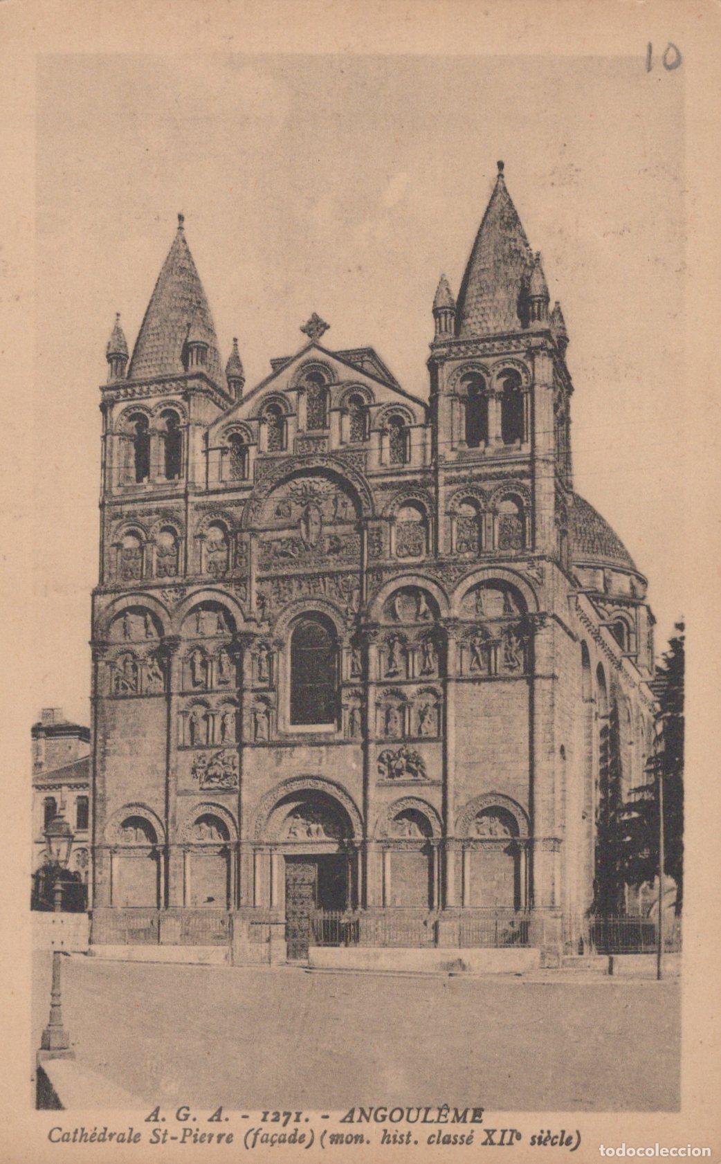 Cartoline: France Angoul&ecirc;me Cath&eacute;drale Saint Pierre Fa&ccedil;ade Architecture Unposted *YAC460