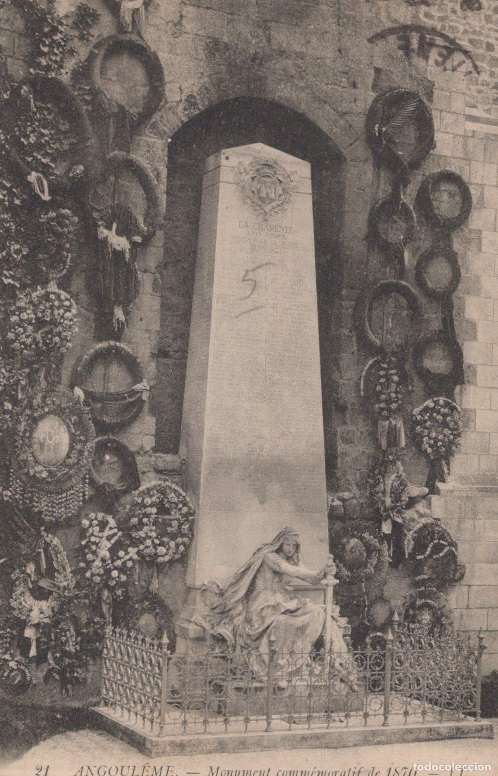 Cartoline: France Angoul&ecirc;me Monument Comm&eacute;moratif de 1870 *YAC467