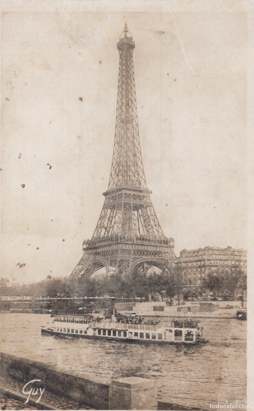 Postkarten: France Paris &Icirc;le de Tour Eiffel Seine Bateaux Mouches Manuscrite *YAC480