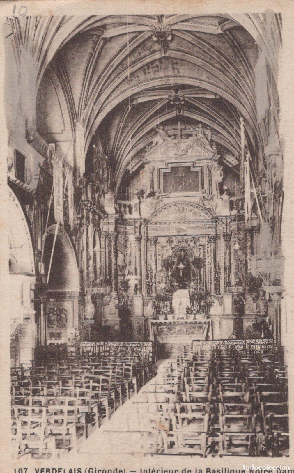 Postkarten: France Verdelais Int&eacute;rieur Basilique Notre Dame Architecture *YAC372