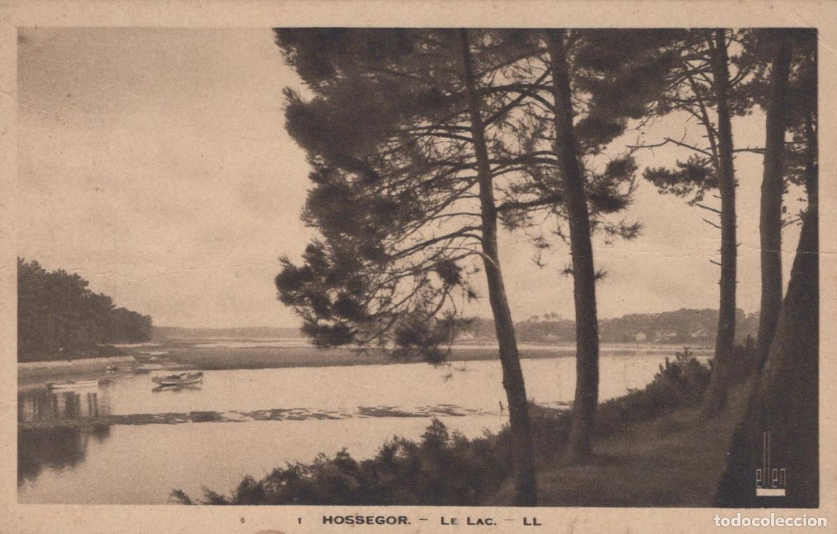 Postkarten: France Hossegor Lac Bateaux For&ecirc;t de Pins Paysage *YAC500
