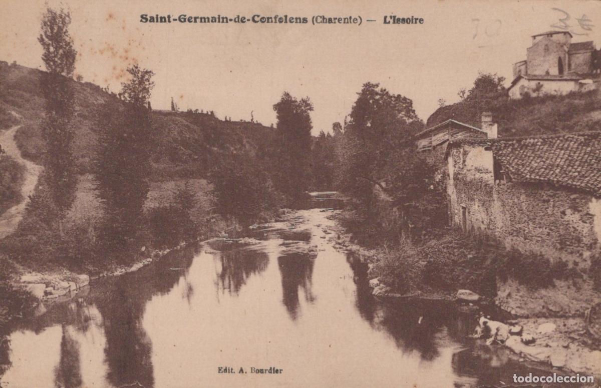 Postkarten: France Saint Germain de Confolens L Issoire Rivi&egrave;re et Village *YAC508