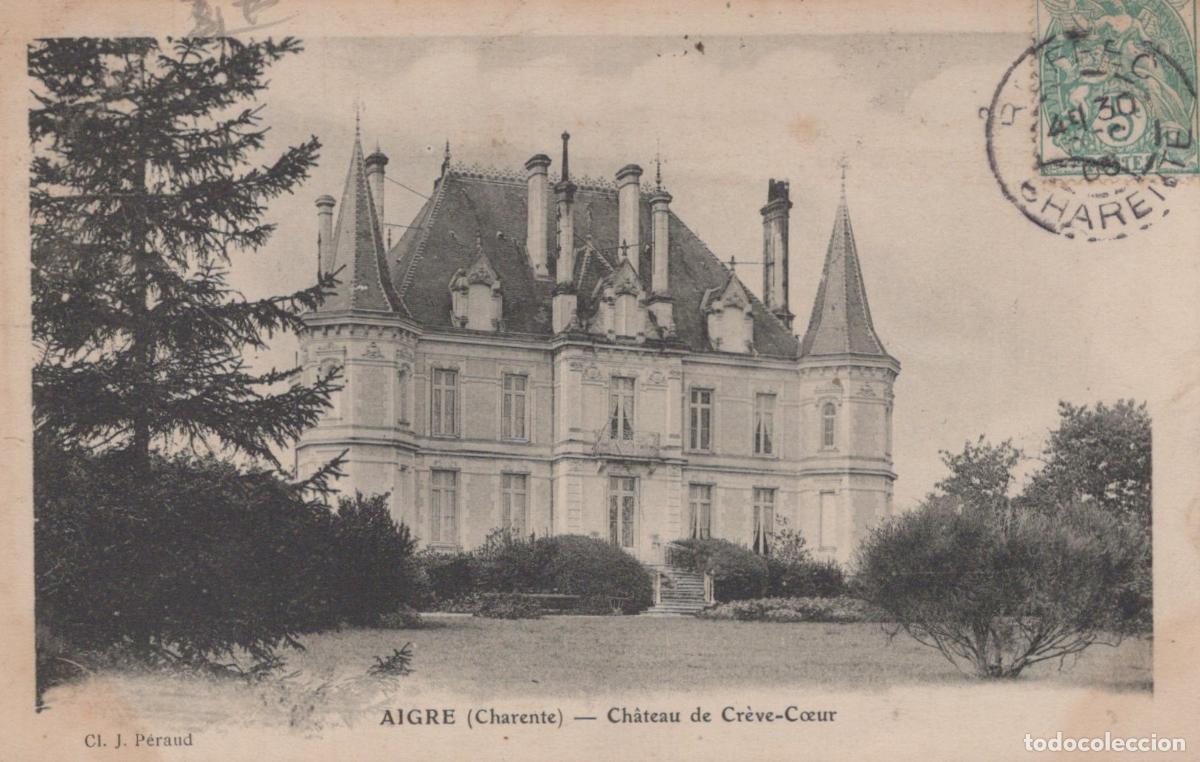 Postkarten: France Aigre Ch&acirc;teau de Cr&egrave;ve C&oelig;ur Architecture Historique *YAC512