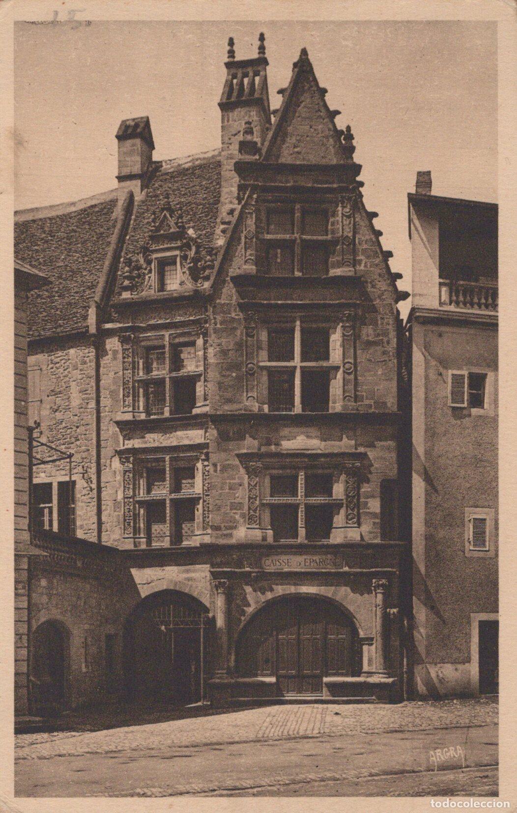 Postkarten: France Sarlat Maison Renaissance Caisse D &Eacute;pargne Architecture Unposted *YAC398