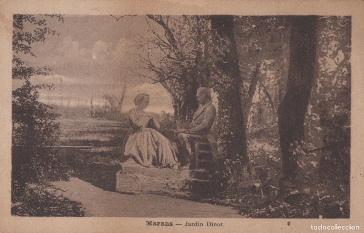 Postkarten: France Marans Homme et Femme Jardin Dinot *YAC553