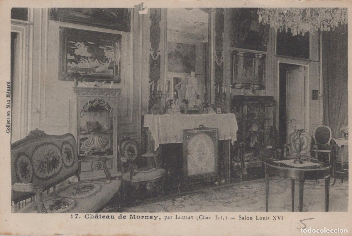 Postkarten: France Ludlay Ch&acirc;teau de Mornay Salon Louis XVI Post&eacute;e *YAC555