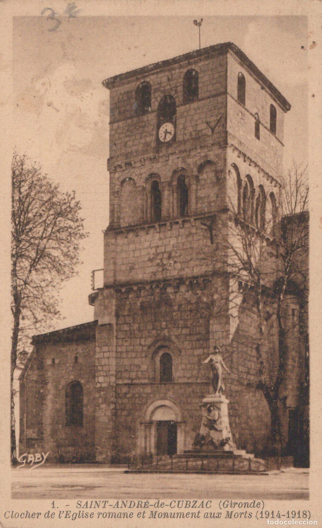 Cartes Postales: France Saint Andr&eacute; de Cubzac Eglise Monument Aux Morts Avec &Eacute;critures *YAC441