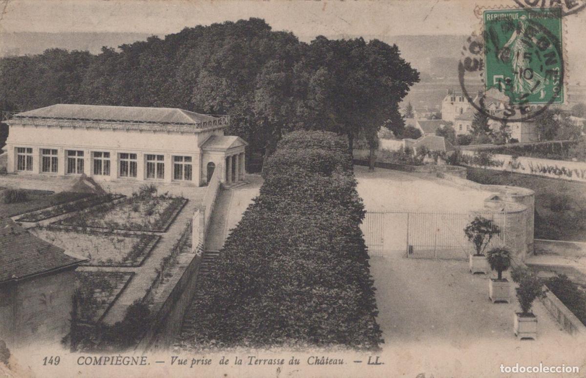 Postcards: France Compi&egrave;gne Hauts de Terrasse Ch&acirc;teau Architecture Paysage *YAC612