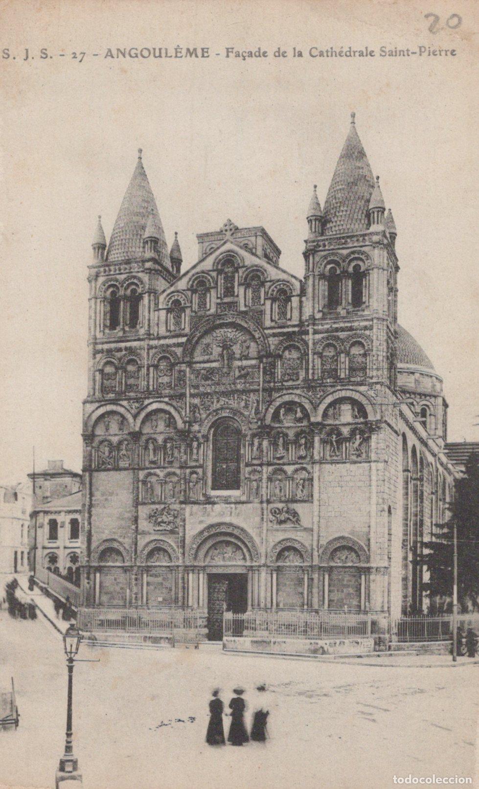 Postcards: France Angoul&ecirc;me Fa&ccedil;ade Cath&eacute;drale Saint Pierre *YAC461