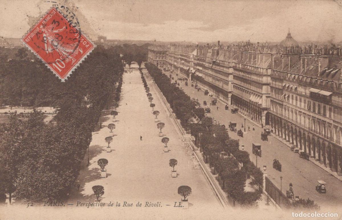 Postcards: France Paris &Icirc;le de Rue de Rivoli Architecture Tramway *YAC617