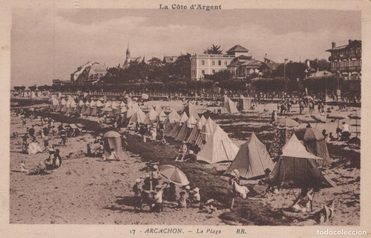 Postais: France Arcachon La Plage C&ocirc;te D Argent Sc&egrave;ne Estivale *YAC619