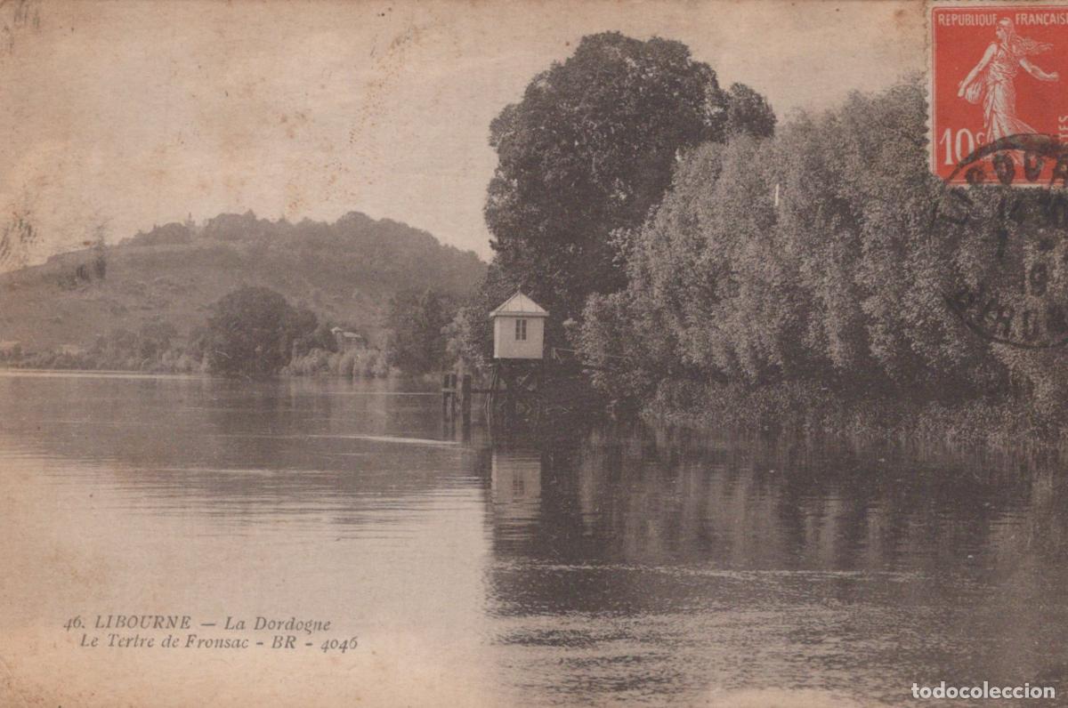 Postais: France Libourne Paysage de la Dordogne Cabane Pilotis *YAC624