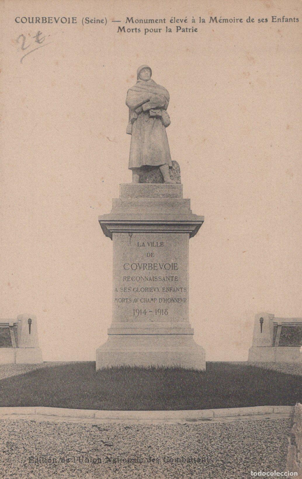 Postkarten: France Courbevoie Monument Aux Morts 1914 1918 *YAC484
