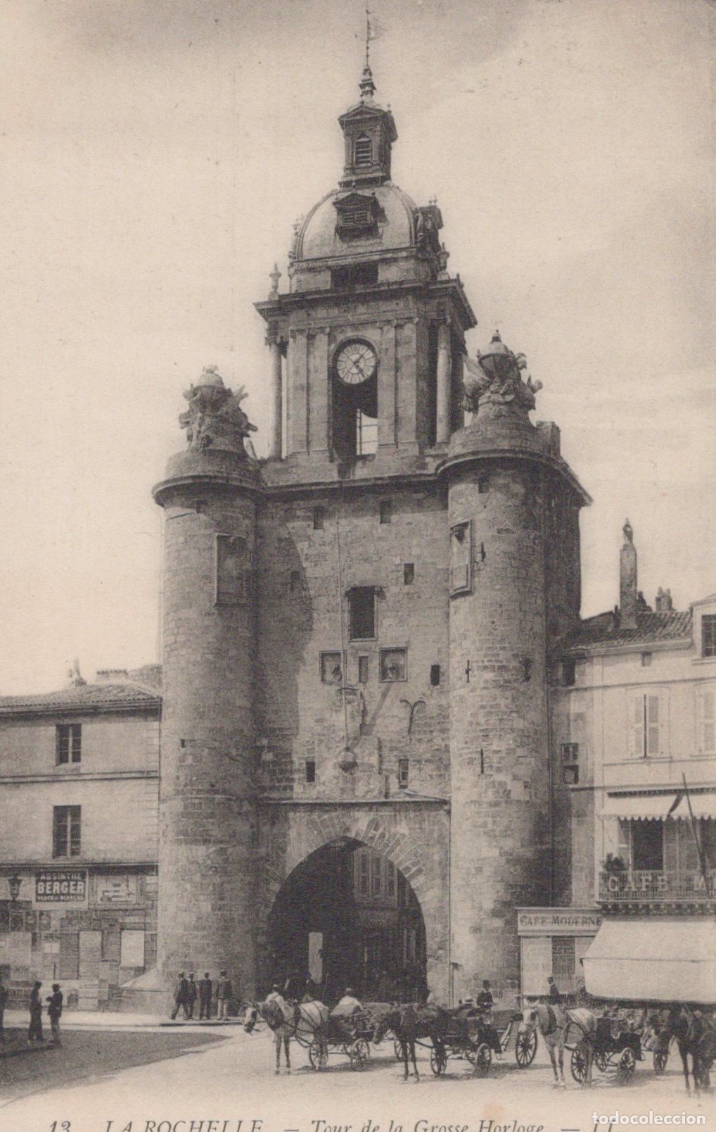 Postkarten: France La Rochelle Tour Grosse Horloge Architecture Unposted *YAC489