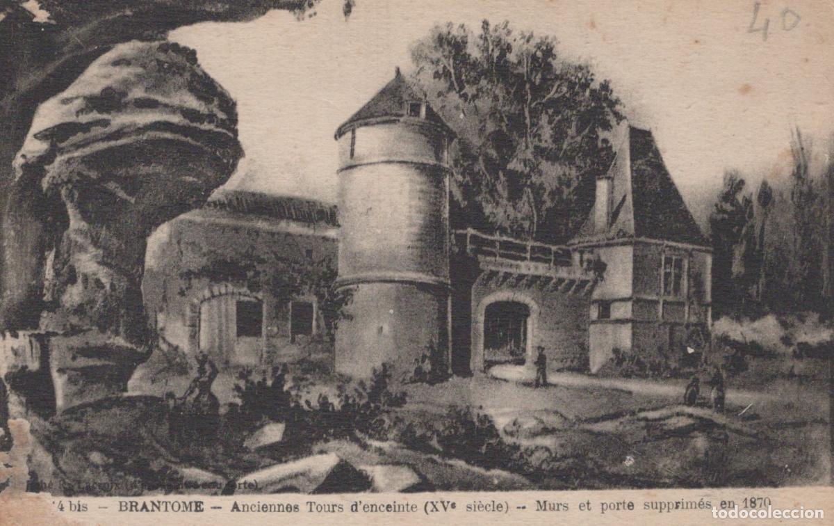 Postkarten: France Brantome Anciens Tours D Enceinte Xvie Si&egrave;cle Murs Supprim&eacute;s *YAC646