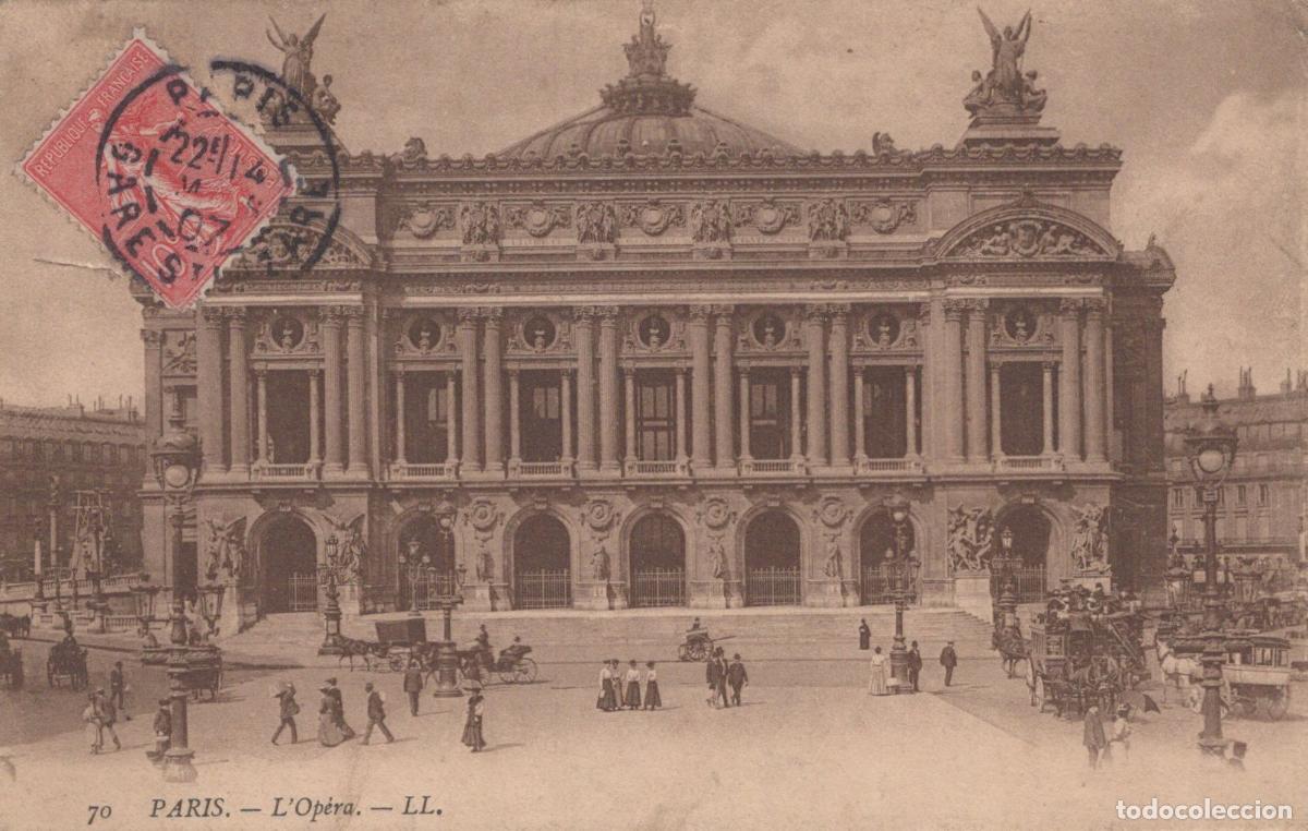 Postcards: France Paris &Icirc;le de Op&eacute;ra Garnier Architecture Urbaine 1911 *YAC654