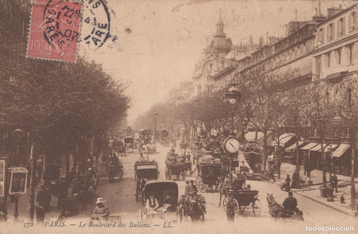 Postales: France Paris &Icirc;le de Boulevard des Italiens Sc&egrave;ne Anim&eacute;e *YAC651