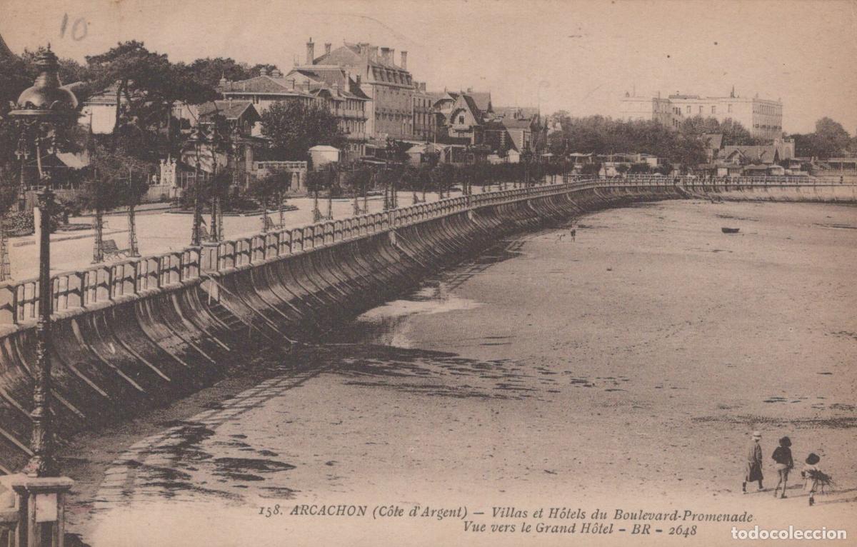 Postcards: France Arcachon Villas H&ocirc;tels Promenade C&ocirc;ti&egrave;re Unposted *YAC659