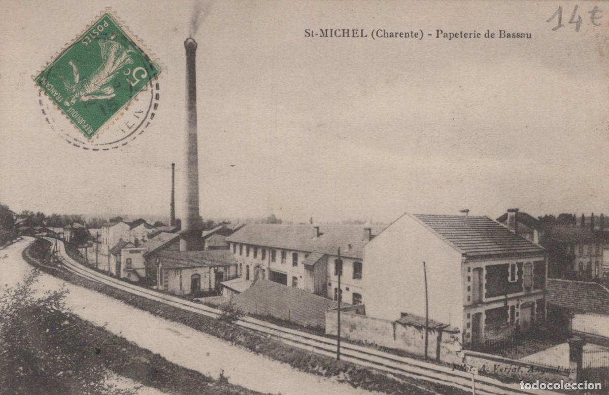 Postcards: France St Michel Papeterie de Bassau Vue Industrielle *YAC506