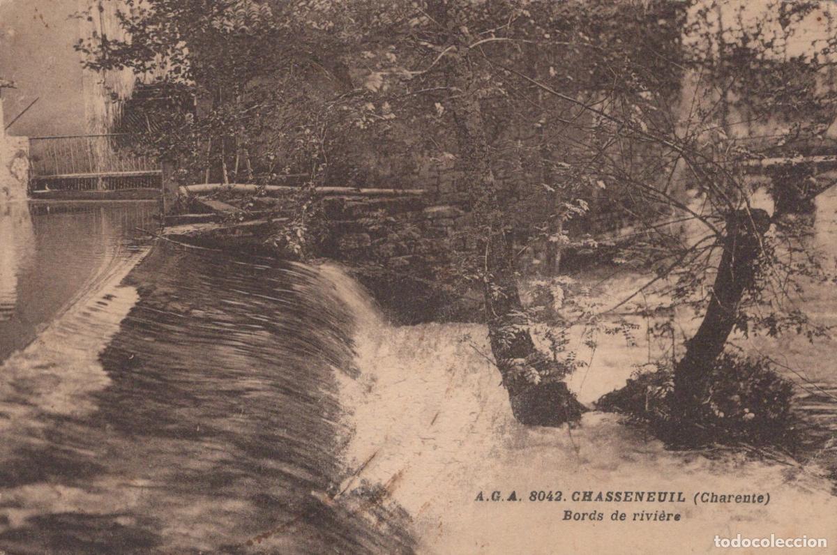 Postcards: France Chasseneuil Bords de Rivi&egrave;re Cascade et &Eacute;cluse *YAC509