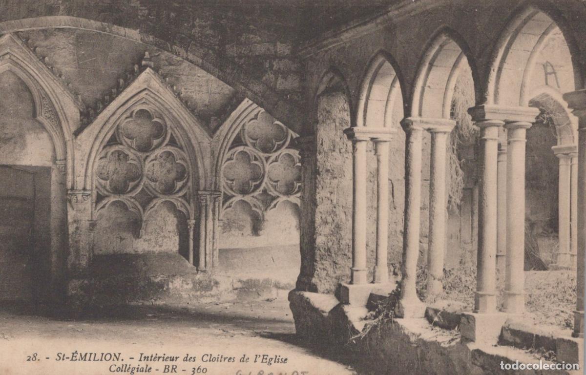 Postcards: France St &Eacute;milion Gironde Int&eacute;rieur Clo&icirc;tres &Eacute;glise Coll&eacute;giale Unposted *YAC672