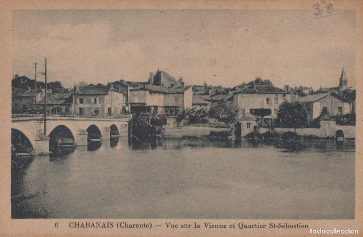 Postcards: France Chabanais Vue Ville Pont sur la Vienne St S&eacute;bastien *YAC514