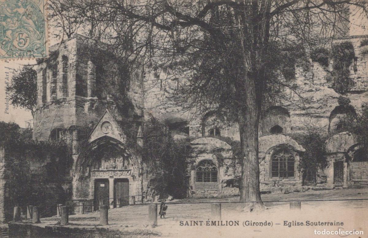 Postcards: France Saint &Eacute;milion &Eacute;glise Souterraine Architecture Religieuse *YAC676