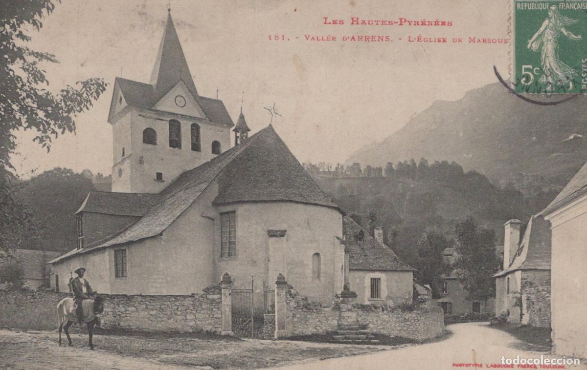 Postkarten: France Marsous &Eacute;glise Saint Martin Architecture Rurale *YAC686