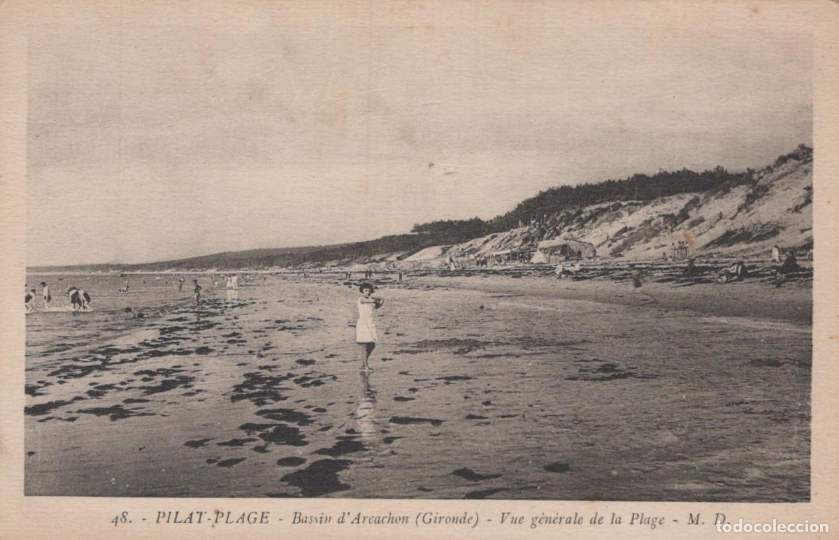 Postkarten: France Arcachon Plage du Pilat Baigneurs et Dunes *YAC693