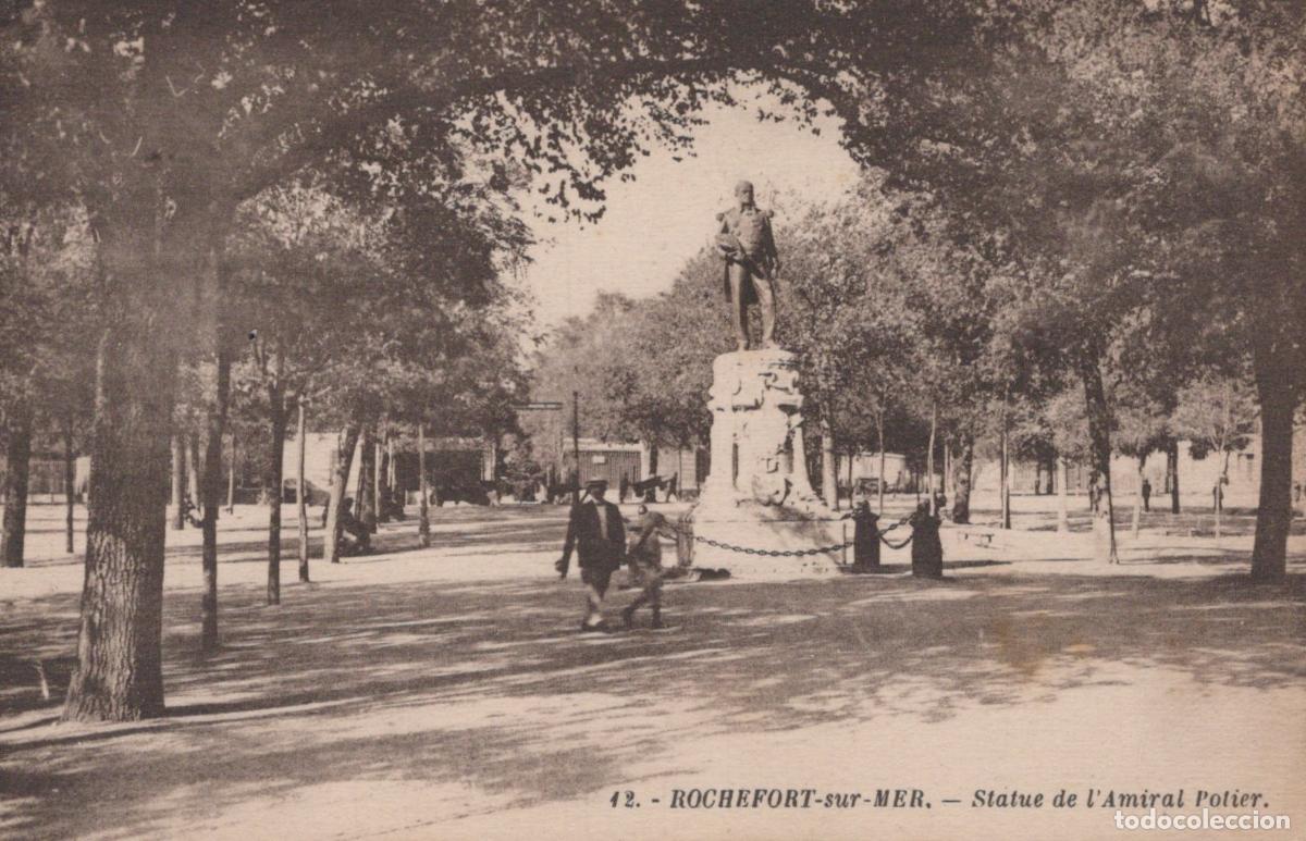 Postkarten: France Rochefort sur Mer Statue Amiral Peltier Parc *YAC531