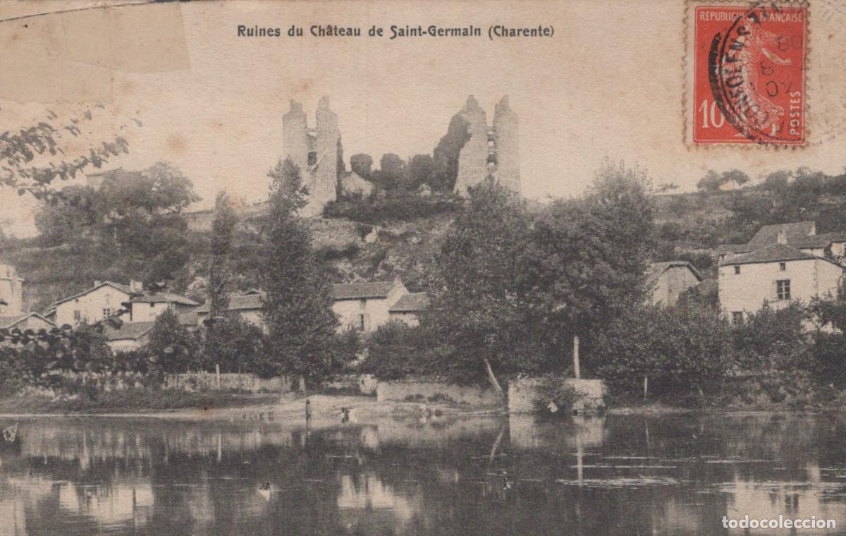 Postkarten: France Saint Germain Ch&acirc;teau Ruines Rivi&egrave;re Village *YAC544