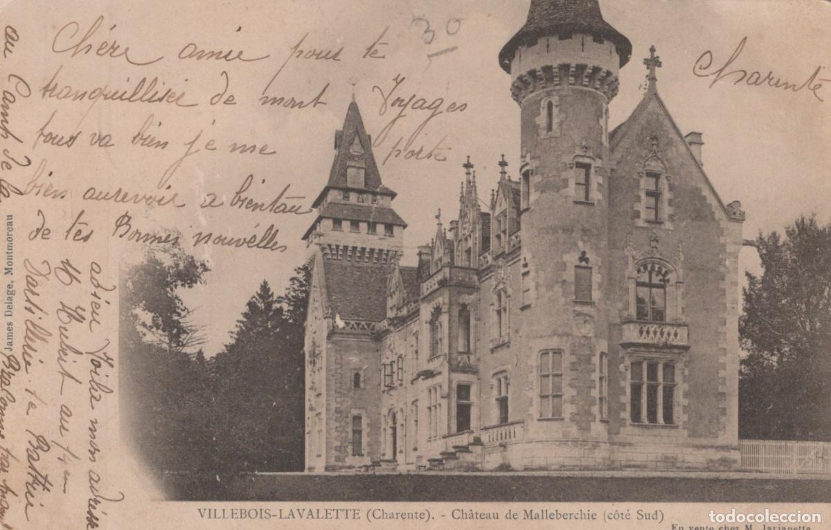 Postkarten: France Villebois Lavalette Ch&acirc;teau de Malleberchie Architecture *YAC549