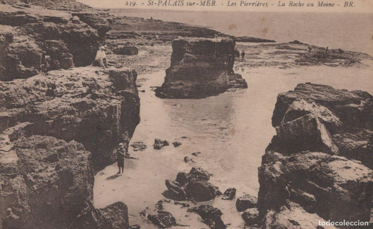 Postkarten: France St Palais sur Mer Les Pierri&egrave;res Roche au Moine C&ocirc;te Rocheuse *YAC554